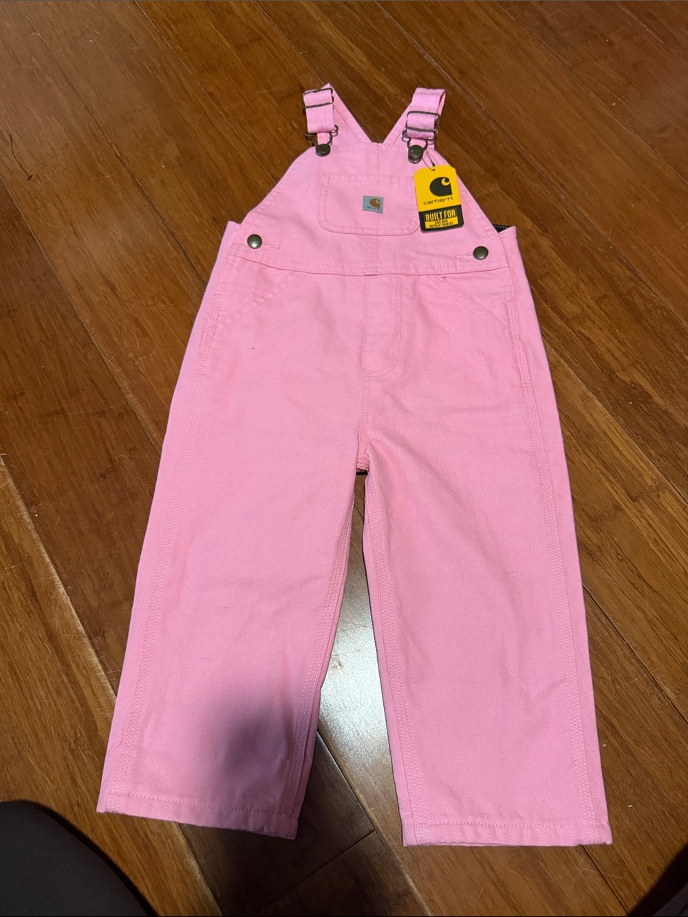 Carhartt Kids Pink Cotton Overalls